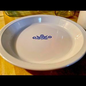 CorningWare, Cornflower Blue, Pie Dish P-309, Vintage.